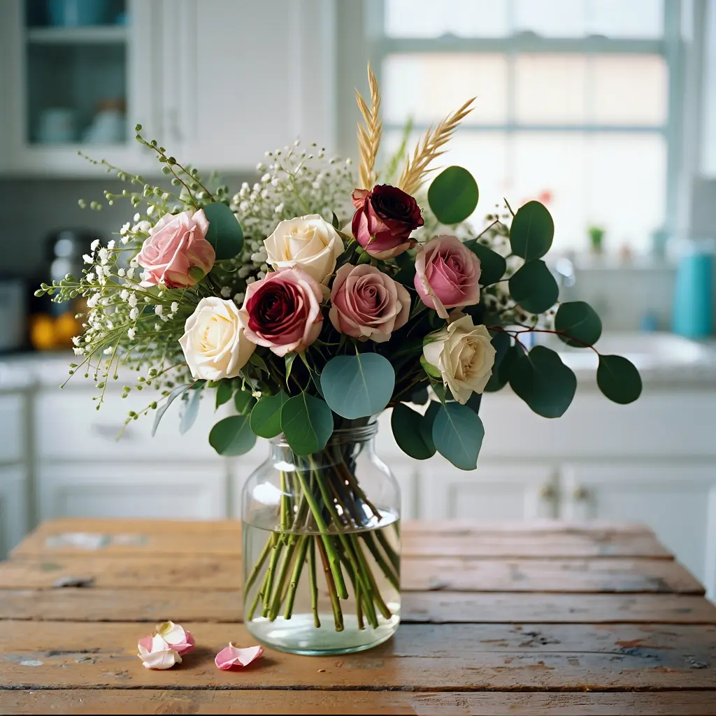 Prachtig bloemboeket arrangement